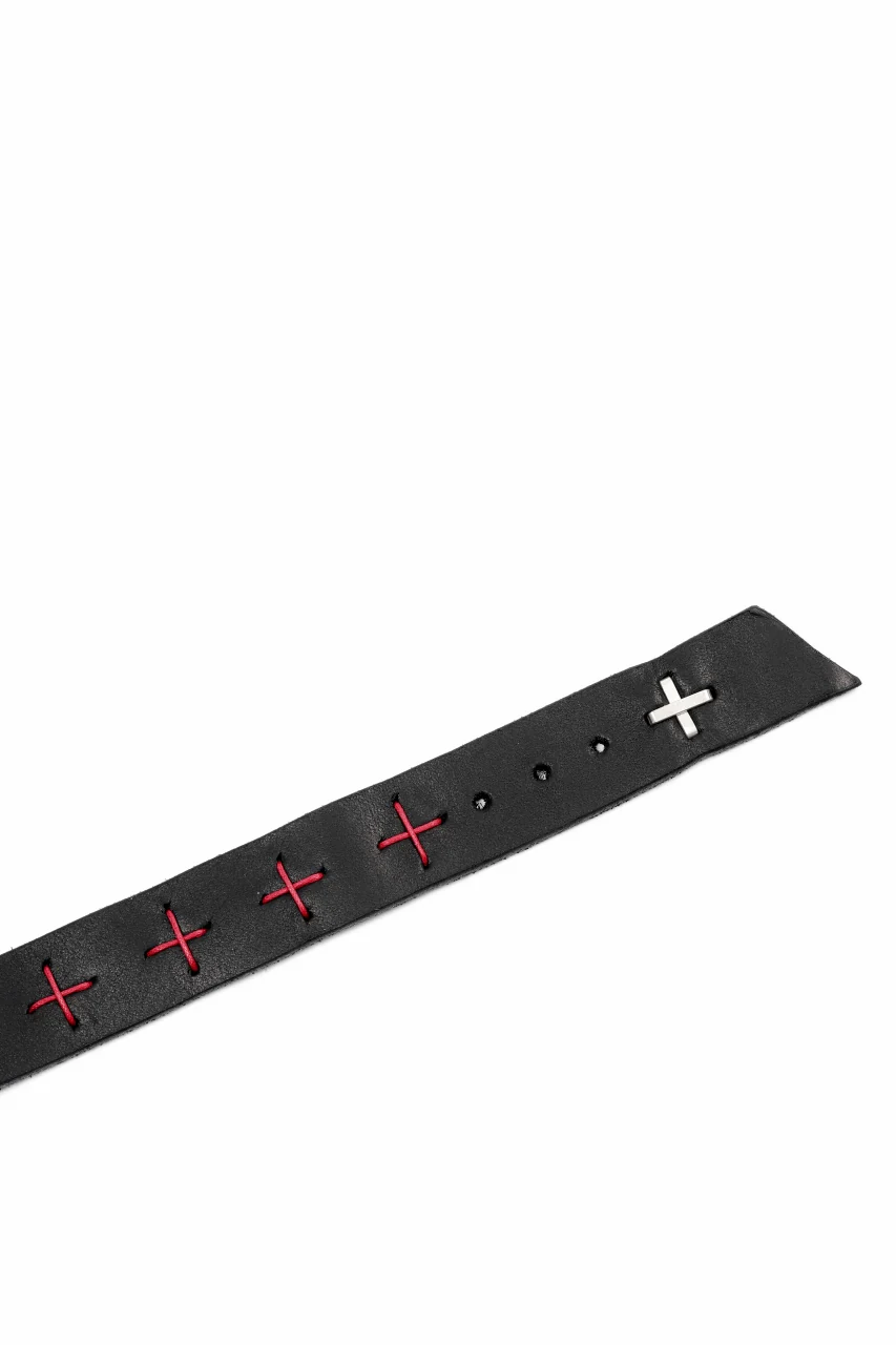 m.a+ cross stitched med wrist band / A-F8E1/GR 3,0 (BLACK) - Image 9