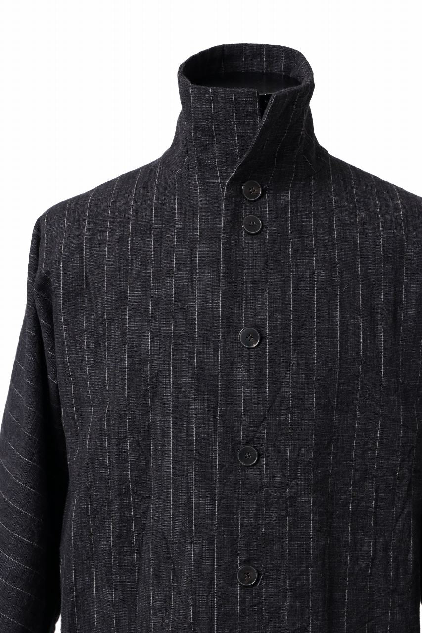 m.a+ diagonal pocket medium fit coat / C256/CWST (BLACK/WHITE) - Image 10