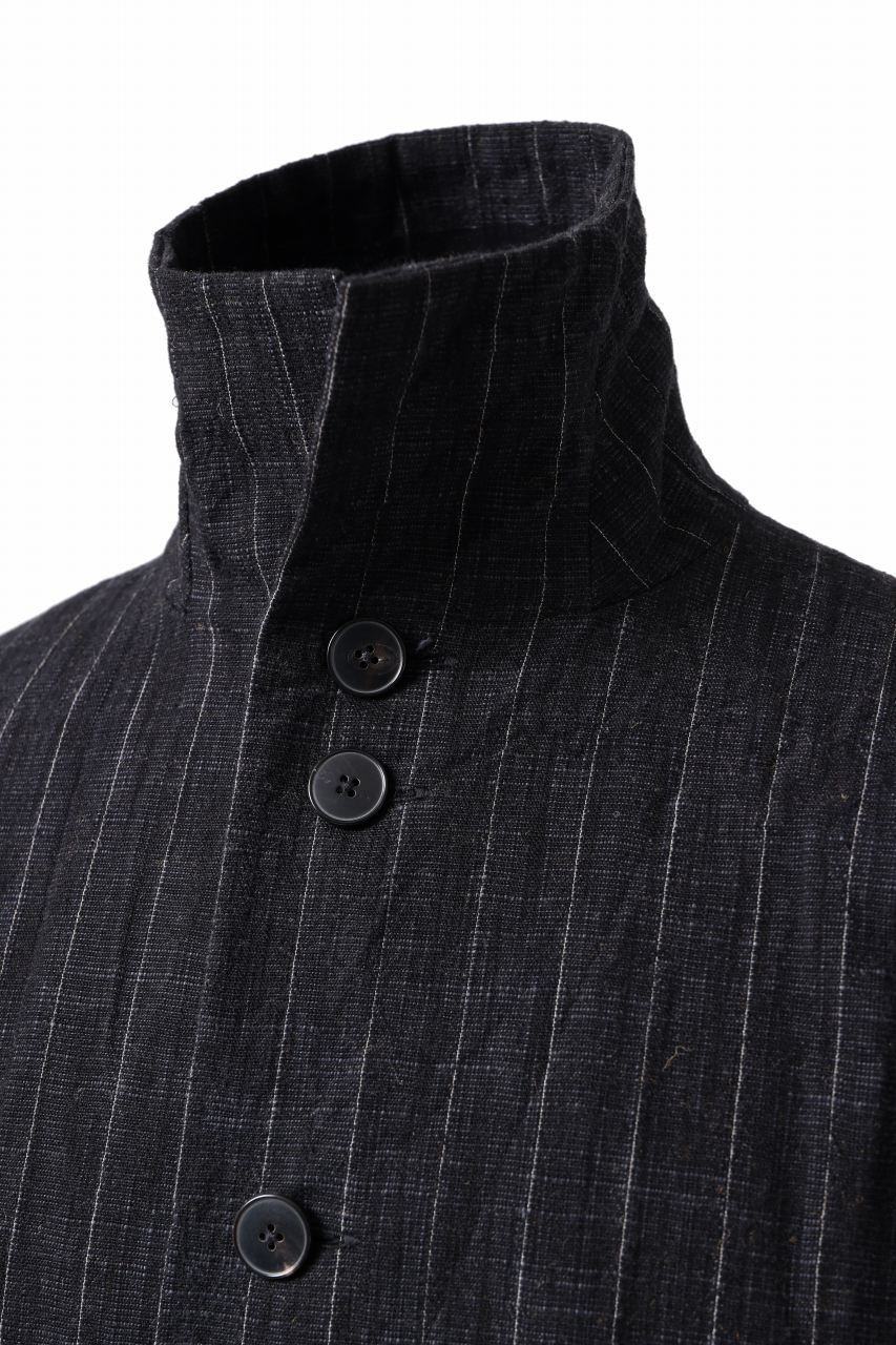 m.a+ diagonal pocket medium fit coat / C256/CWST (BLACK/WHITE) - Image 11