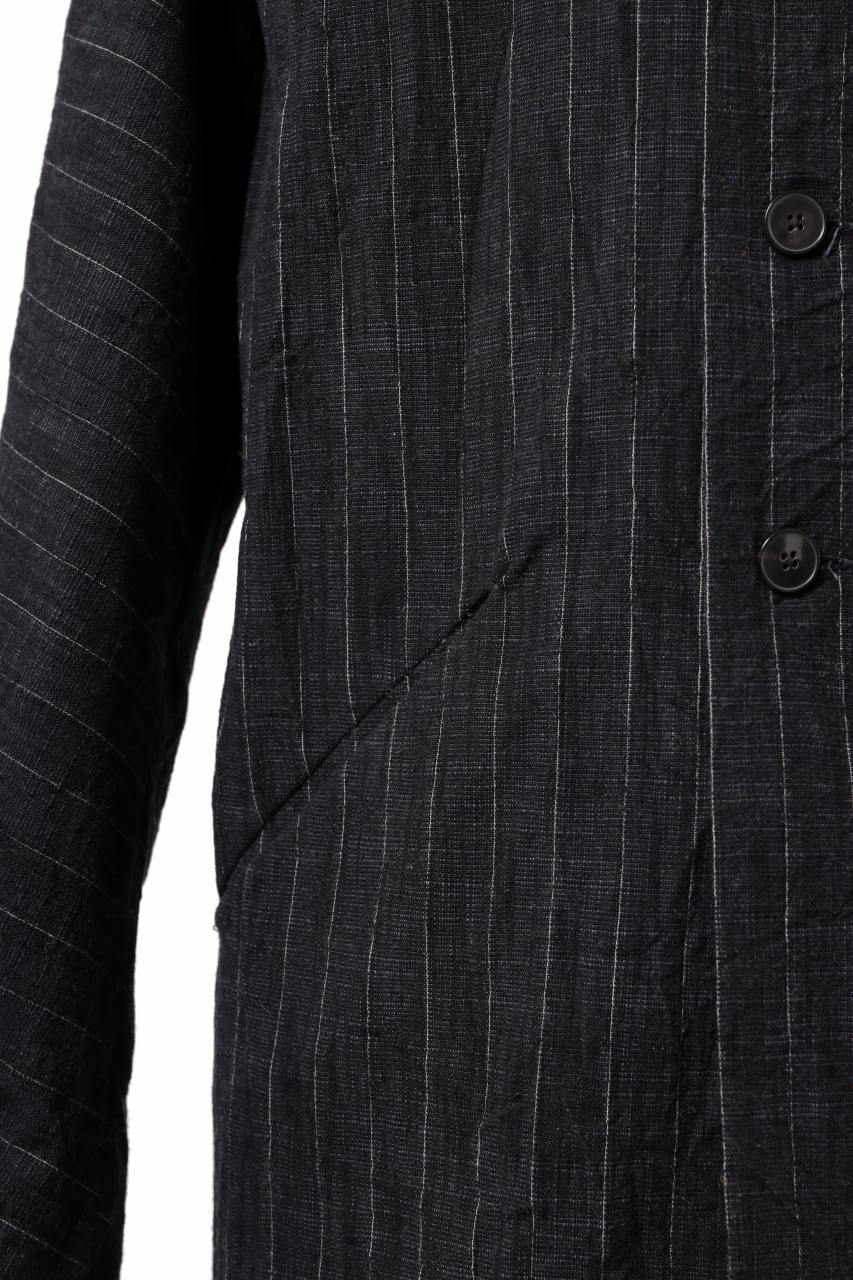 m.a+ diagonal pocket medium fit coat / C256/CWST (BLACK/WHITE) - Image 15