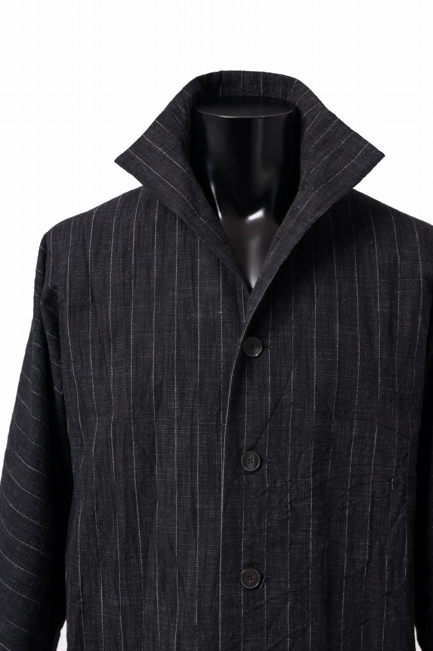 m.a+ diagonal pocket medium fit coat / C256/CWST (BLACK/WHITE) - Image 17
