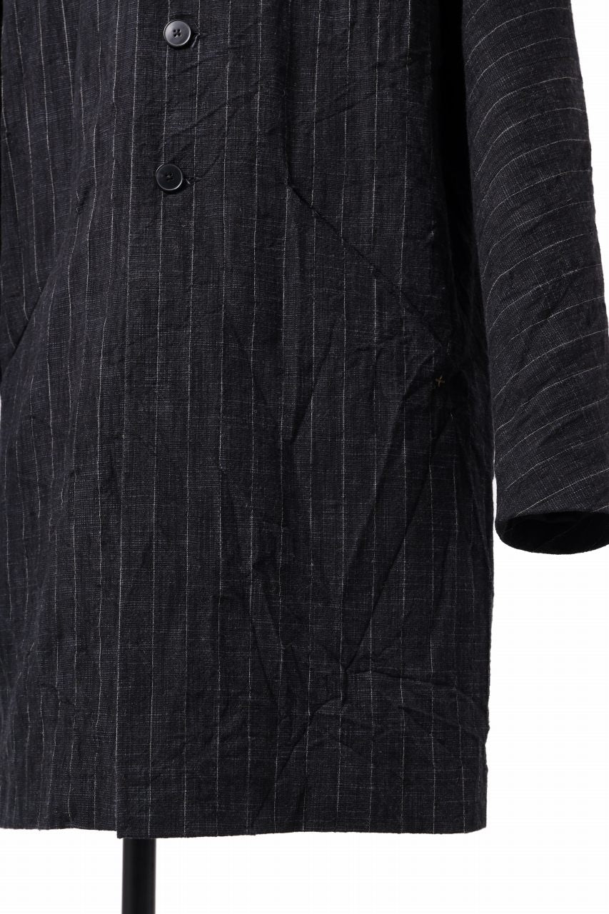 m.a+ diagonal pocket medium fit coat / C256/CWST (BLACK/WHITE) - Image 19