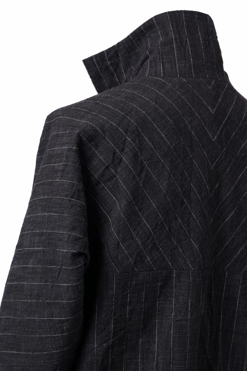 m.a+ diagonal pocket medium fit coat / C256/CWST (BLACK/WHITE) - Image 23
