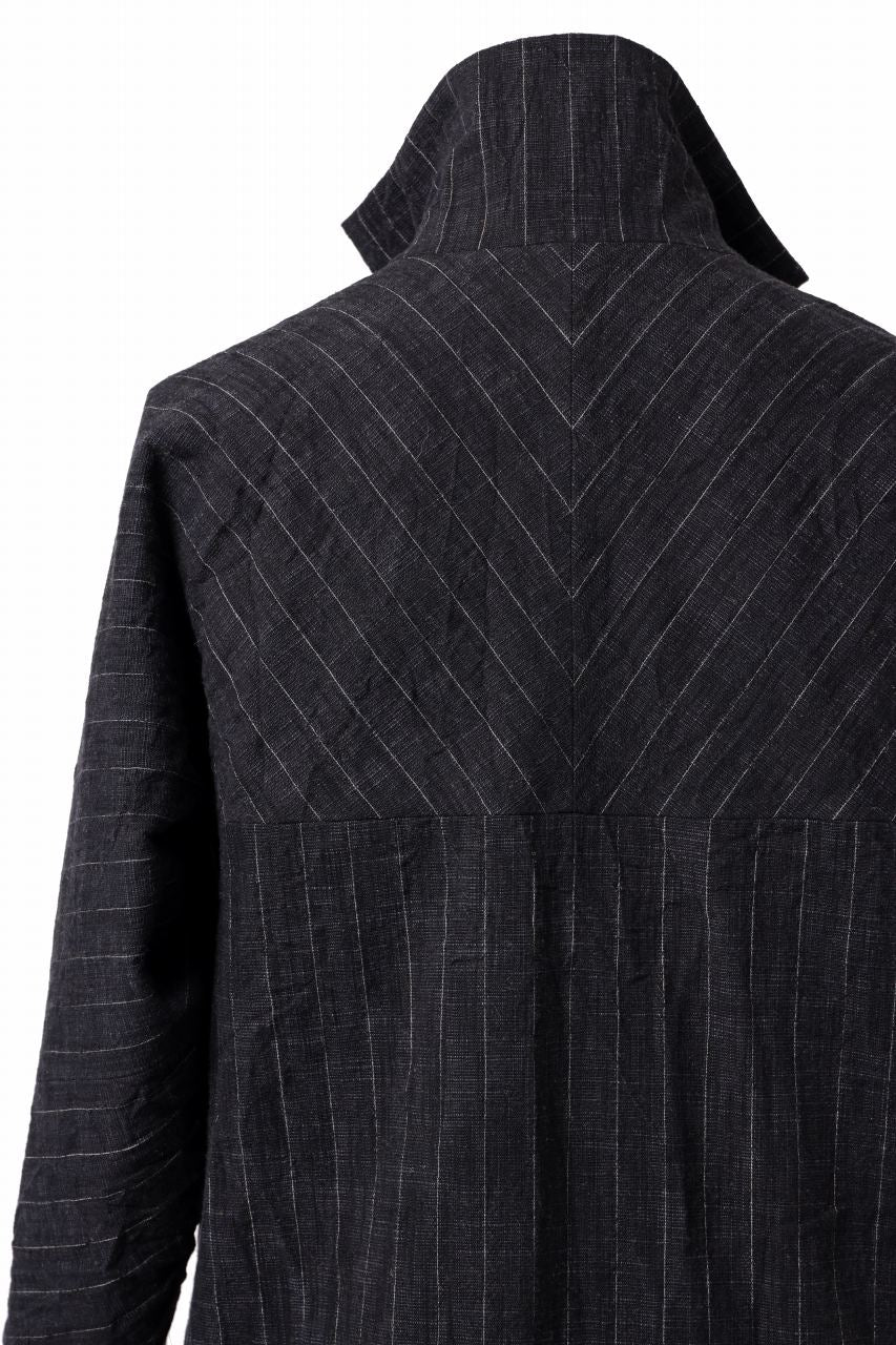 m.a+ diagonal pocket medium fit coat / C256/CWST (BLACK/WHITE) - Image 24