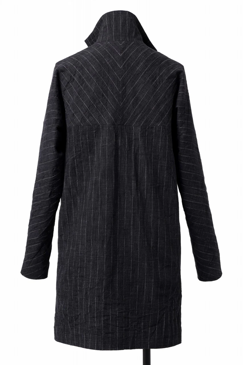 m.a+ diagonal pocket medium fit coat / C256/CWST (BLACK/WHITE) - Image 7