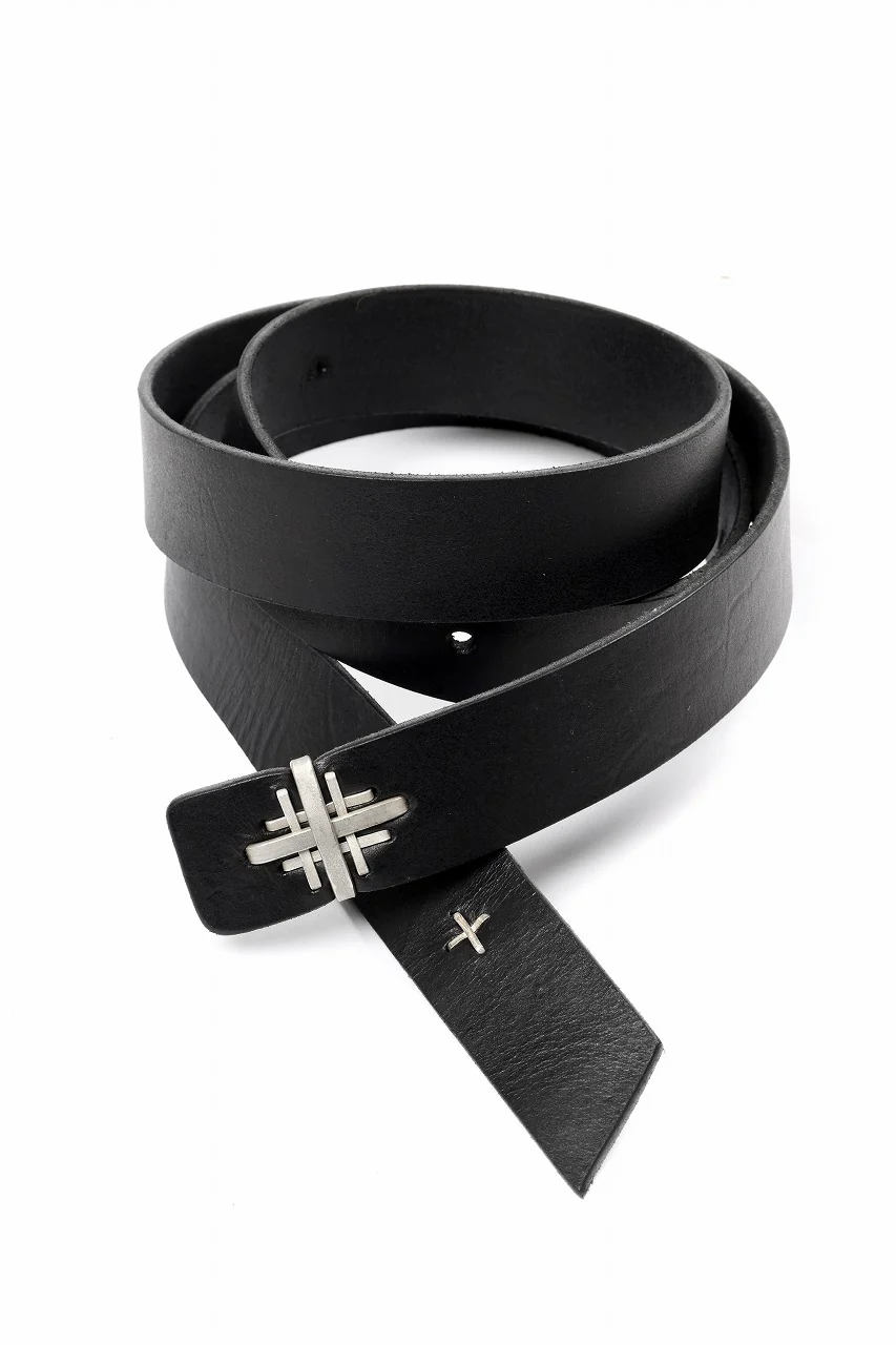 m.a+ double cross buckle medium belt / EX+1D GR3,0 (BLACK) - Image 2