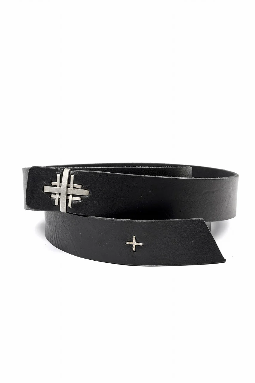 m.a+ double cross buckle medium belt / EX+1D GR3,0 (BLACK) - Image 7