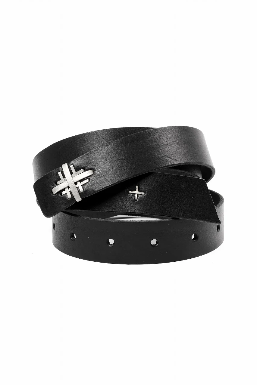 m.a+ double cross buckle medium belt / EX+1D GR3,0 (BLACK) - Image 8