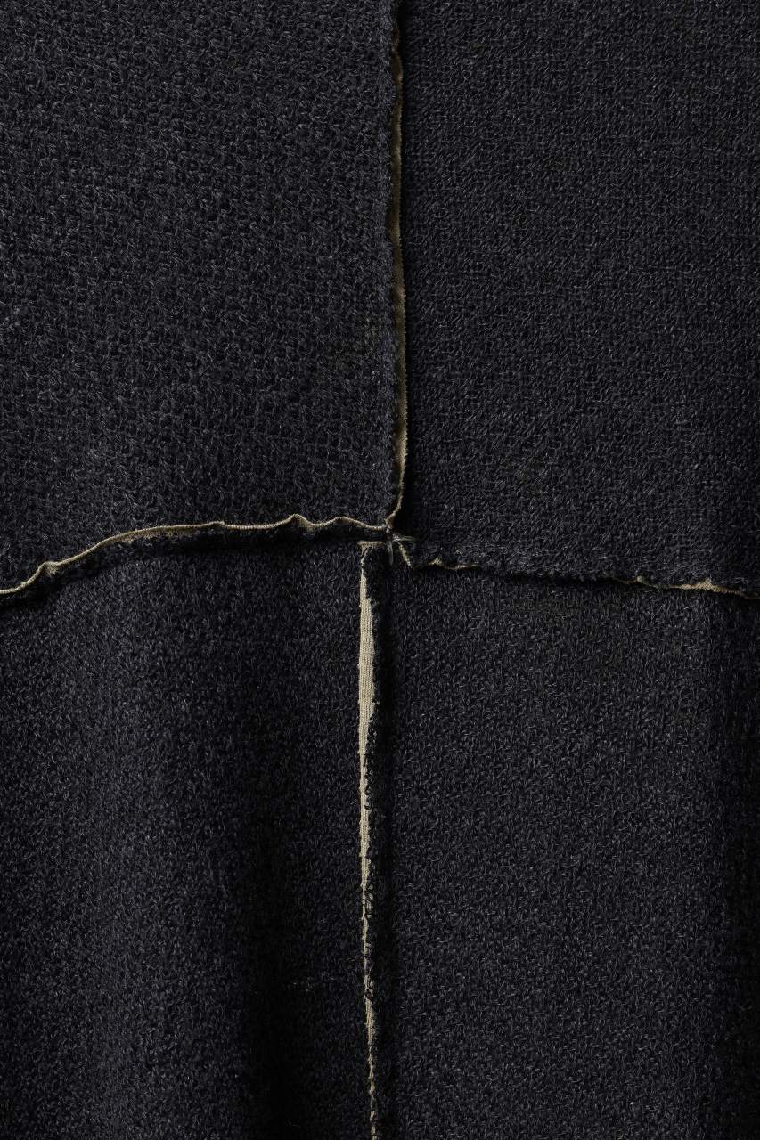 m.a+ double one piece long sleeve knit & t-shirt / T211DM/VLOH/JCL1 (BLACK/WOOD BROWN) - Image 11