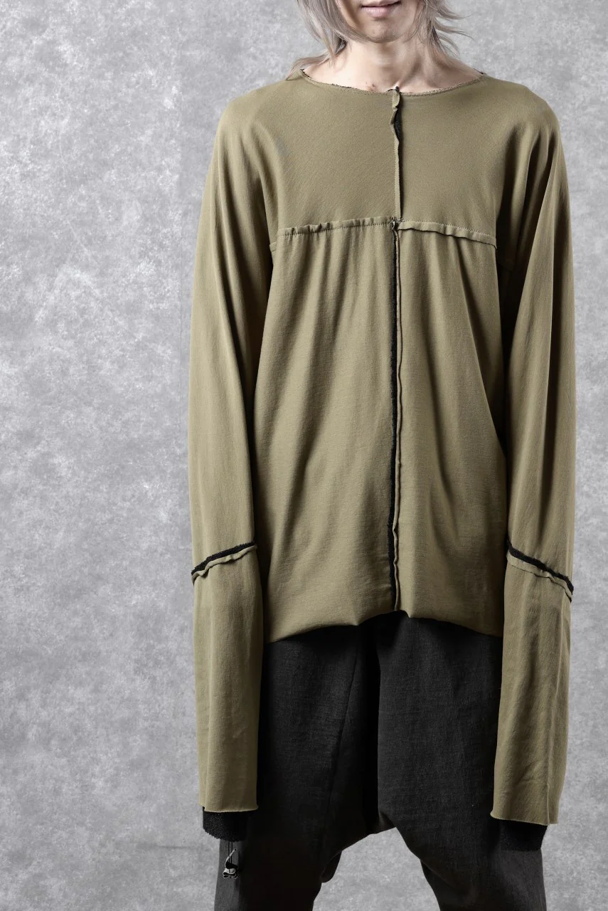 m.a+ double one piece long sleeve knit & t-shirt / T211DM/VLOH/JCL1 (BLACK/WOOD BROWN) - Image 24