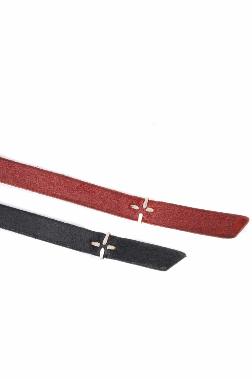 m.a+ double oval buckle extra thin belt / EL1Z/GR3,0 (BLACK) - Image 16