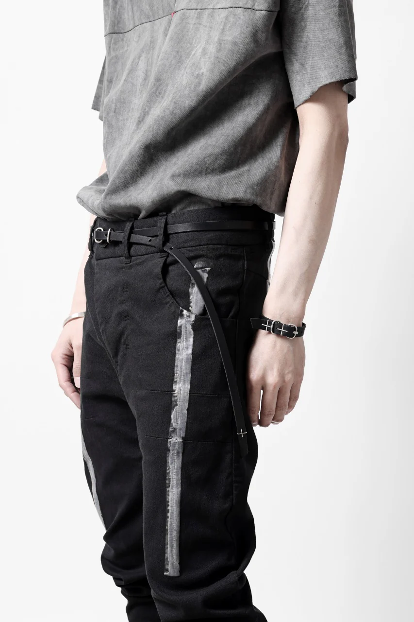 m.a+ double oval buckle extra thin belt / EL1Z/GR3,0 (BLACK) - Image 24