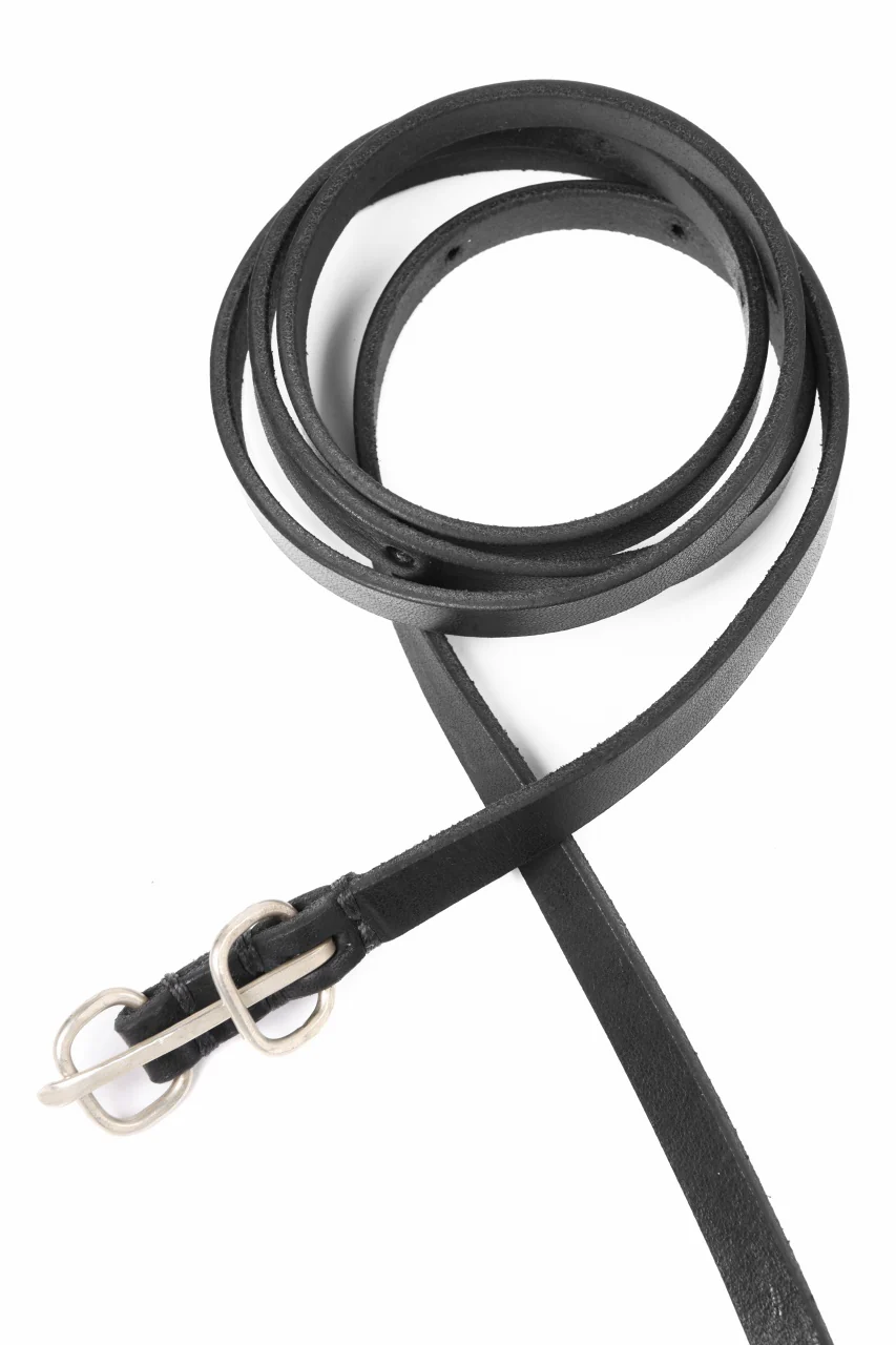 m.a+ double oval buckle extra thin belt / EL1Z/GR3,0 (BLACK) - Image 9