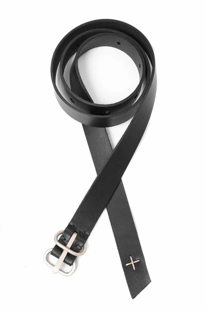 m.a+ double oval buckle medium belt / EL1C/GR3,0 (BLACK)