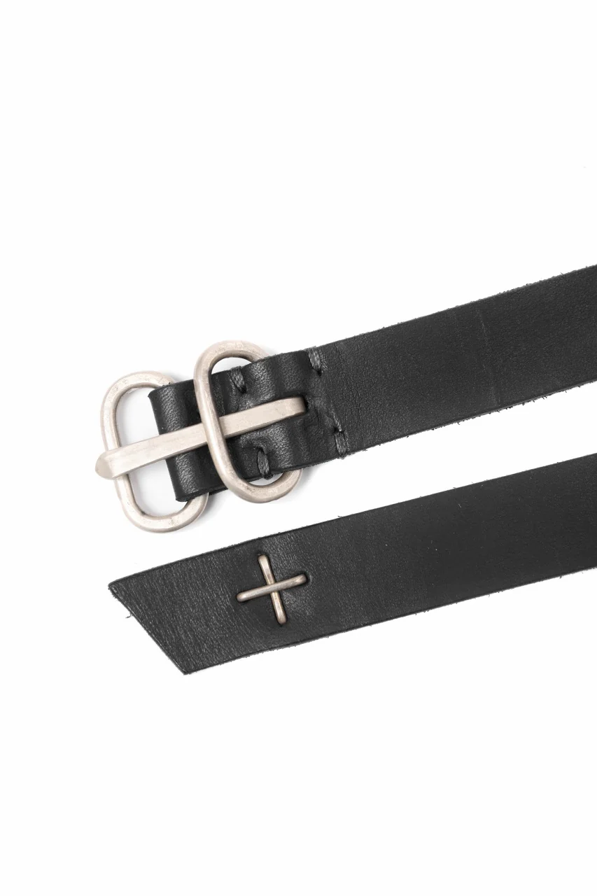 m.a+ double oval buckle medium belt / EL1C/GR3,0 (BLACK) - Image 11