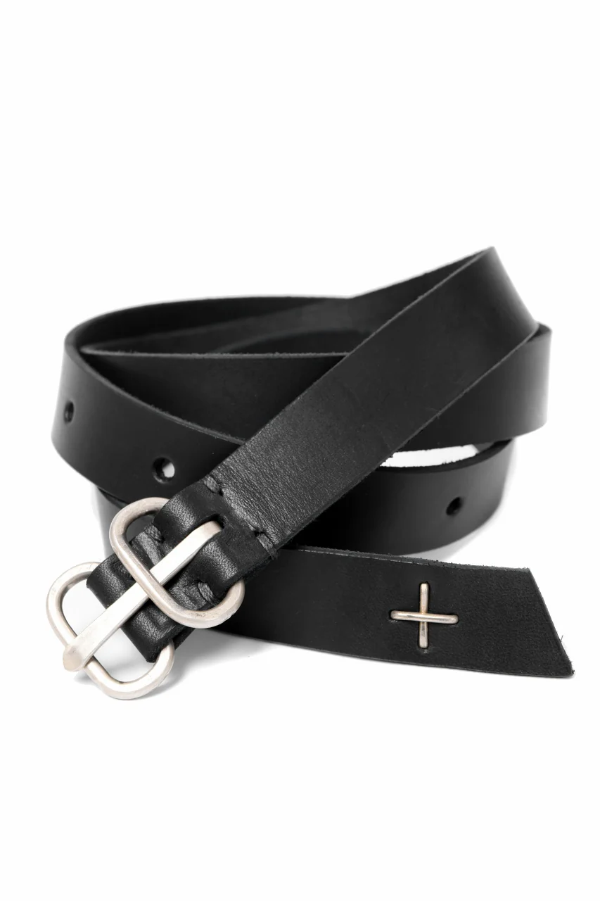 m.a+ double oval buckle medium belt / EL1C/GR3,0 (BLACK) - Image 3