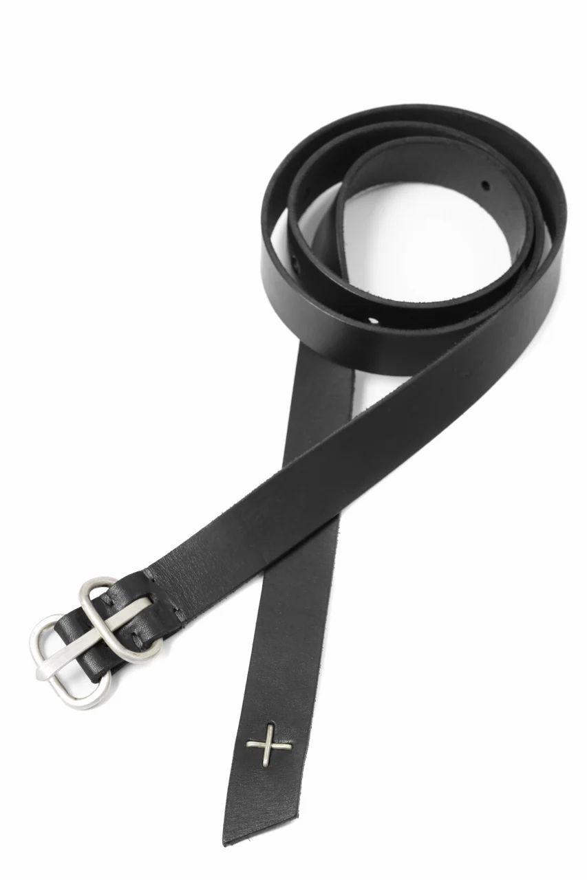 m.a+ double oval buckle medium belt / EL1C/GR3,0 (BLACK) - Image 5