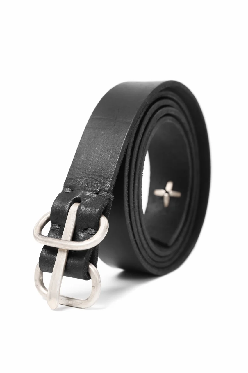 m.a+ double oval buckle medium belt / EL1C/GR3,0 (BLACK) - Image 6