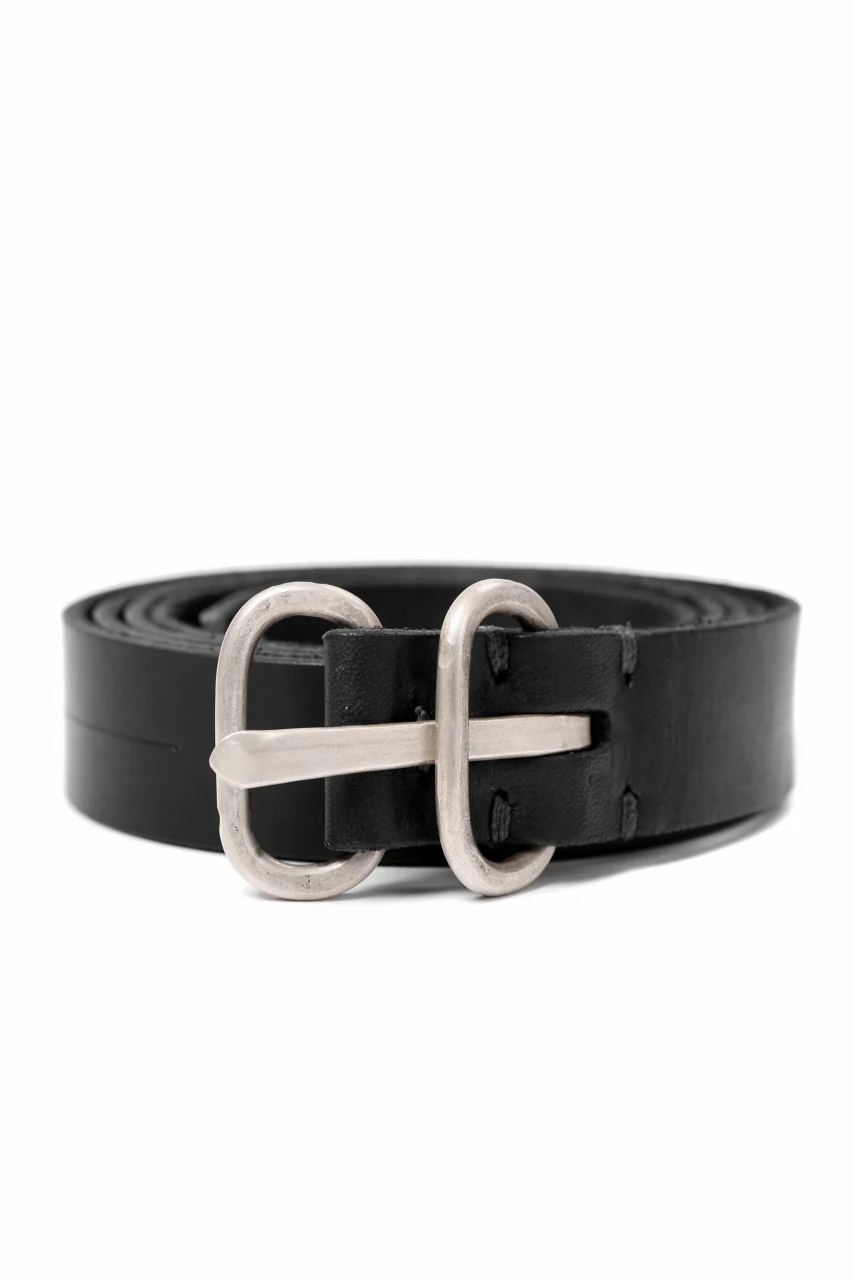 m.a+ double oval buckle medium belt / EL1C/GR3,0 (BLACK) - Image 7
