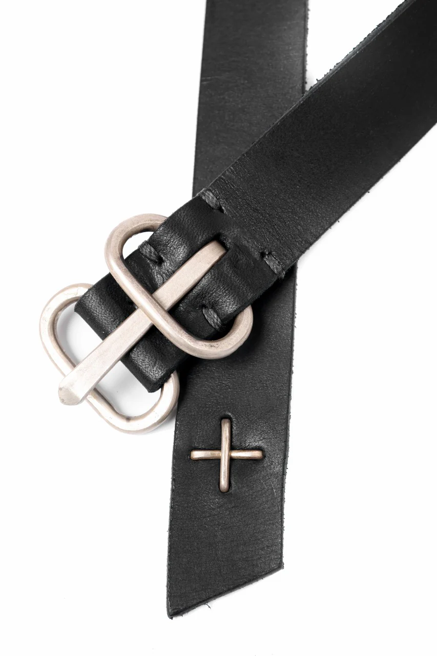 m.a+ double oval buckle medium belt / EL1C/GR3,0 (BLACK) - Image 9