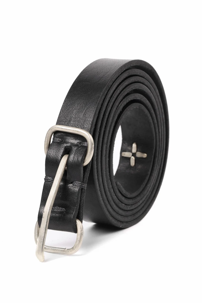 m.a+ double oval buckle thin belt / EL1B/GR3,0 (BLACK) - Image 10