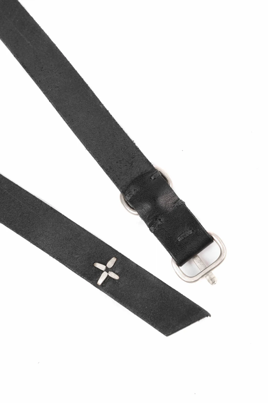 m.a+ double oval buckle thin belt / EL1B/GR3,0 (BLACK) - Image 14