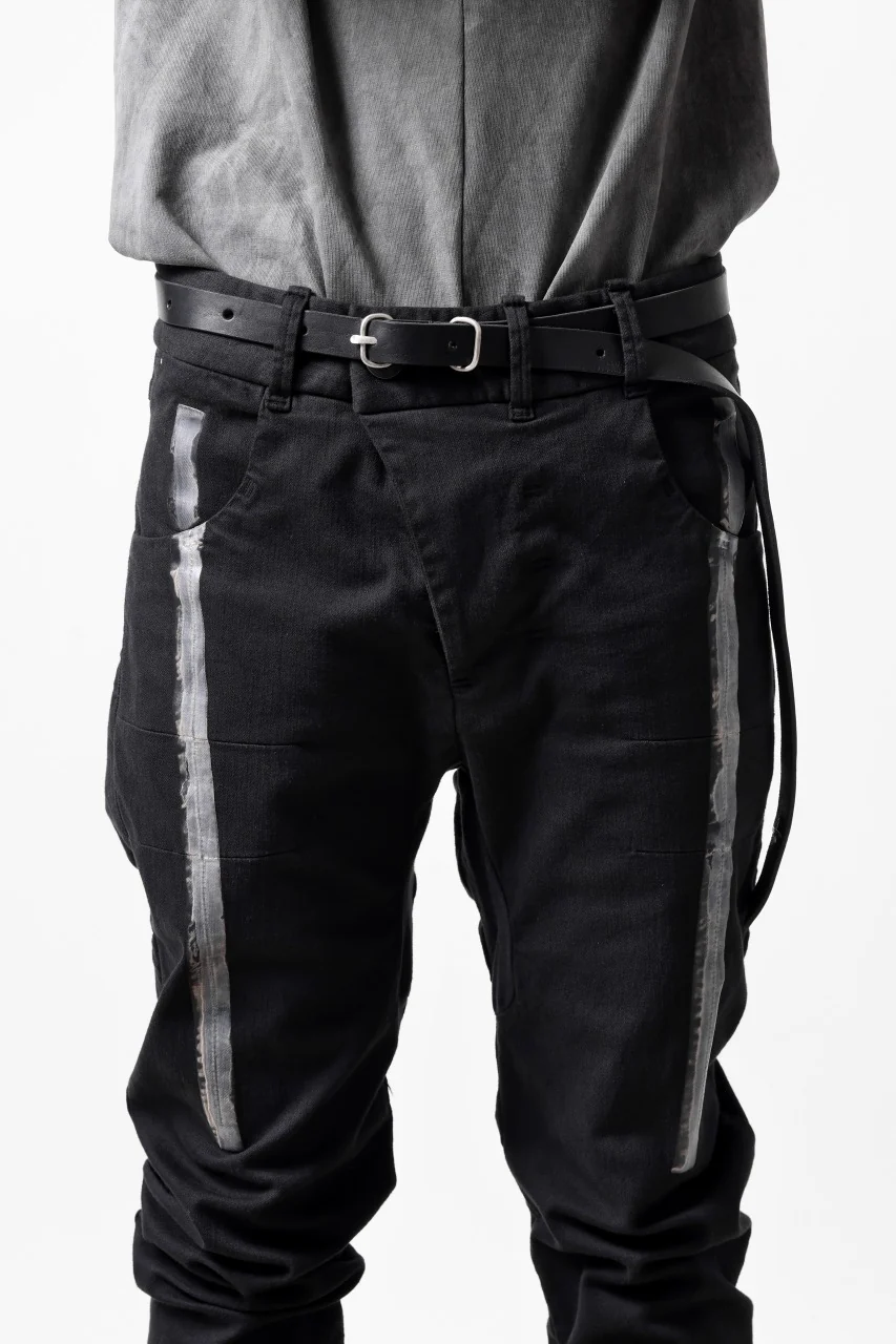 m.a+ double oval buckle thin belt / EL1B/GR3,0 (BLACK) - Image 20