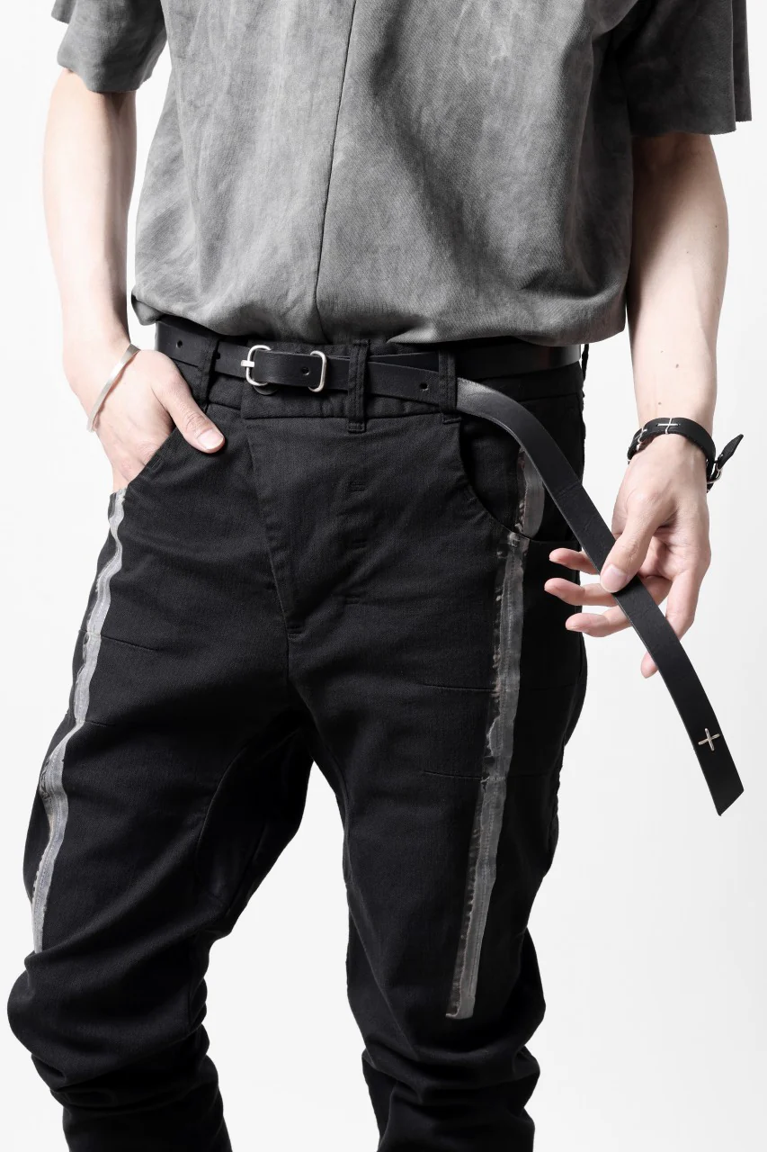 m.a+ double oval buckle thin belt / EL1B/GR3,0 (BLACK) - Image 22