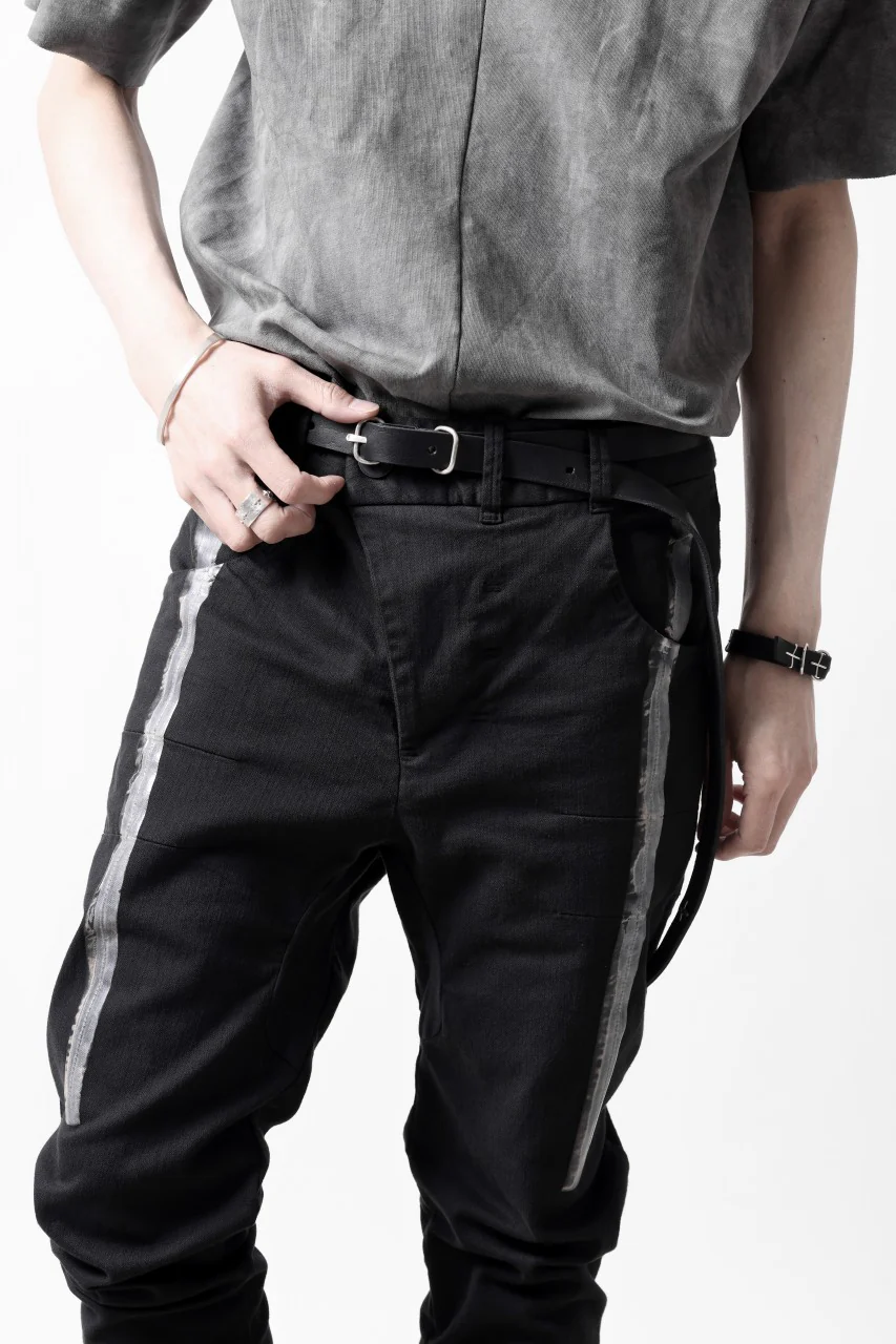 m.a+ double oval buckle thin belt / EL1B/GR3,0 (BLACK) - Image 23