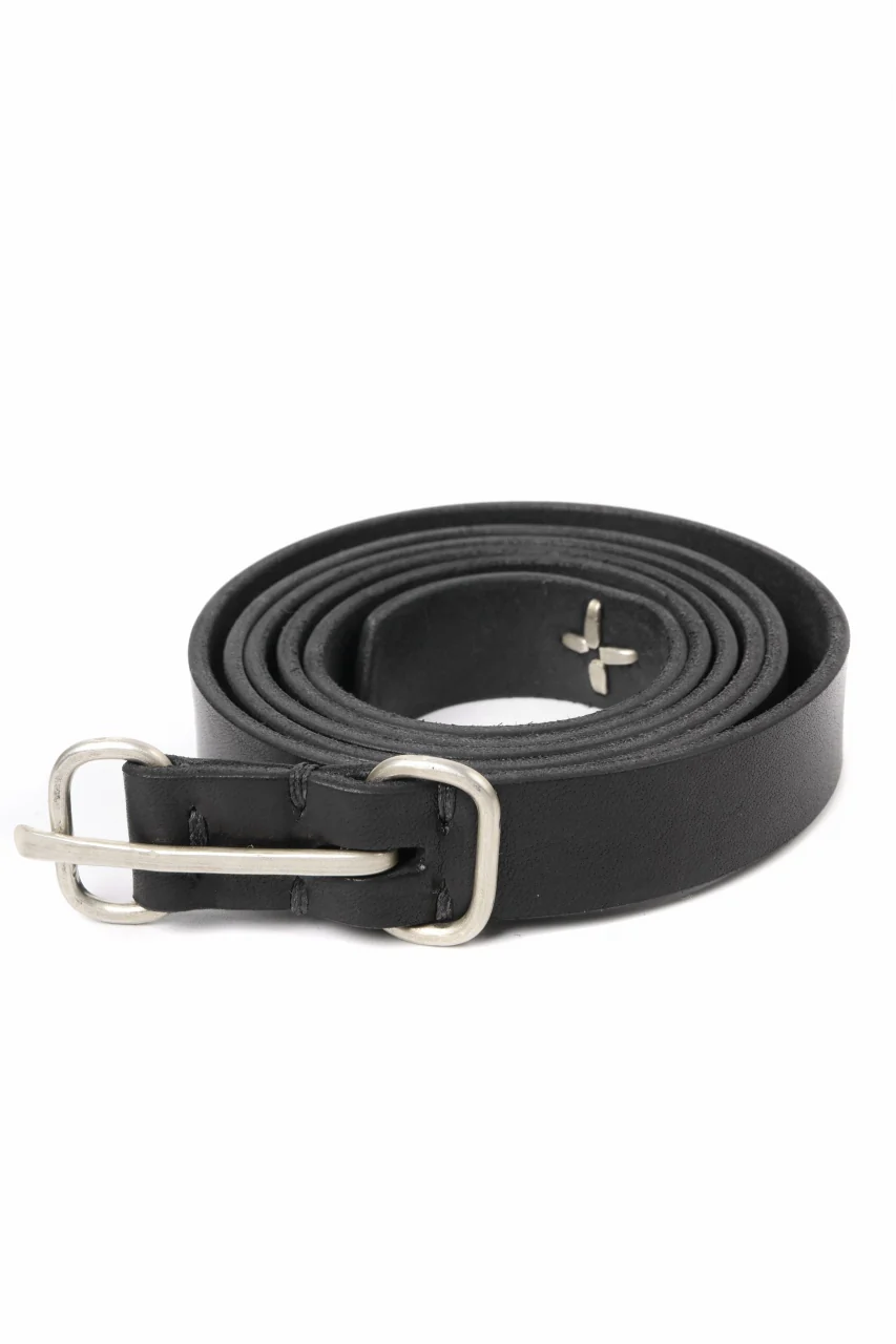m.a+ double oval buckle thin belt / EL1B/GR3,0 (BLACK) - Image 5