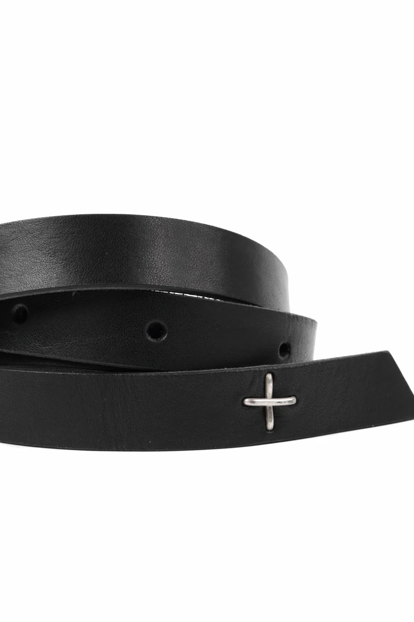 m.a+ double oval buckle thin belt / EL1B/GR3,0 (BLACK) - Image 9