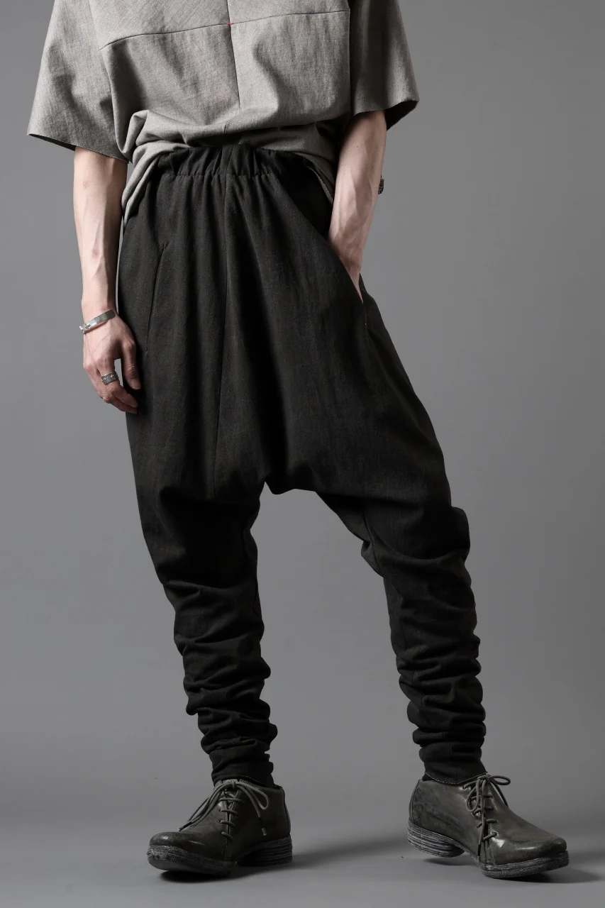 m.a+ elastic waist low crotch 2 pocket pants / P571/MJP1 (CARBON) - Image 3