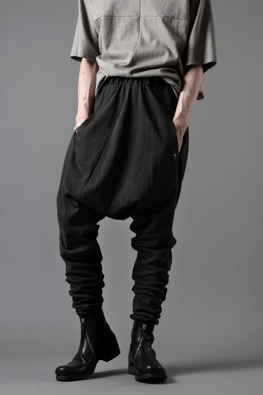 m.a+ elastic waist low crotch 2 pocket pants / P571/MJP1 (CARBON) - Image 5