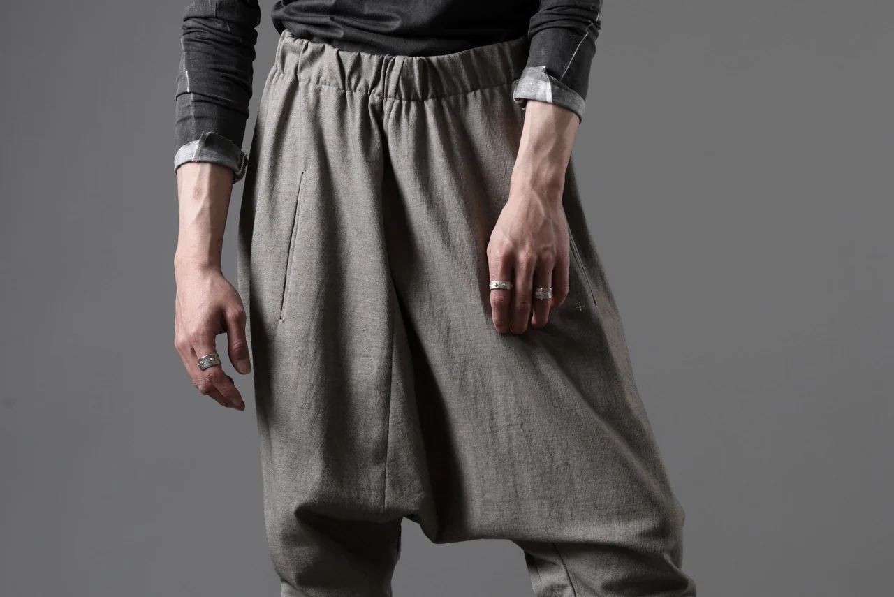 m.a+ elastic waist low crotch 2 pocket pants / P571/MJP1 (LIGHT CARBON) - Image 26