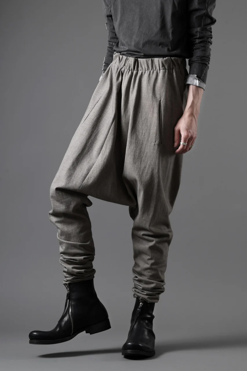 m.a+ elastic waist low crotch 2 pocket pants / P571/MJP1 (LIGHT CARBON) - Image 5