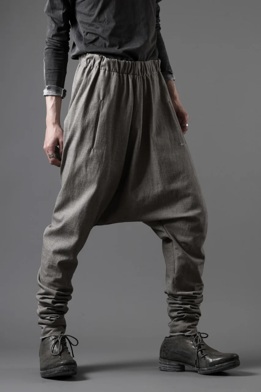 m.a+ elastic waist low crotch 2 pocket pants / P571/MJP1 (LIGHT CARBON) - Image 8
