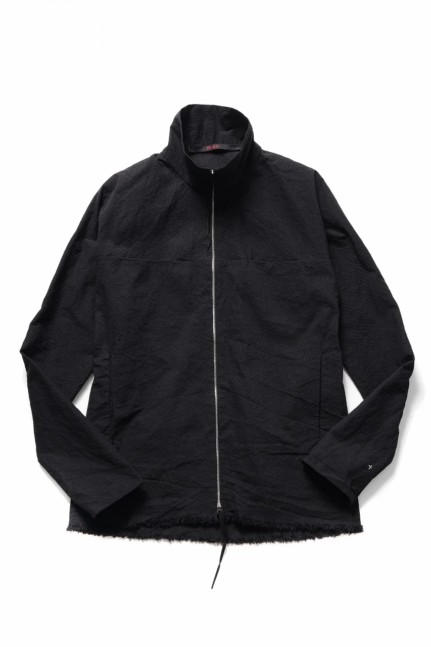 m.a+ exclusive zipped tall collar shirt jacket / H252DZ* CVPS (BLACK)