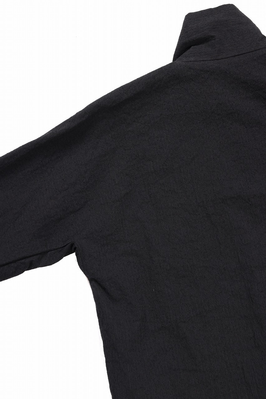 m.a+ exclusive zipped tall collar shirt jacket / H252DZ* CVPS (BLACK) - Image 15
