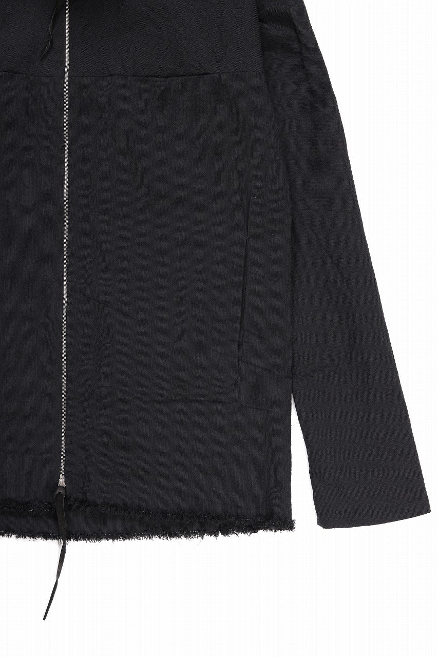 m.a+ exclusive zipped tall collar shirt jacket / H252DZ* CVPS (BLACK) - Image 6