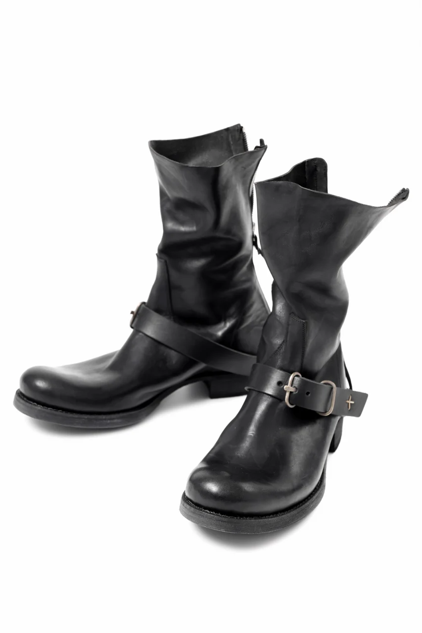 m.a+ goodyear tall buckle back zipper boots / S1C3Z/CU1,5 (BLACK) - Image 10