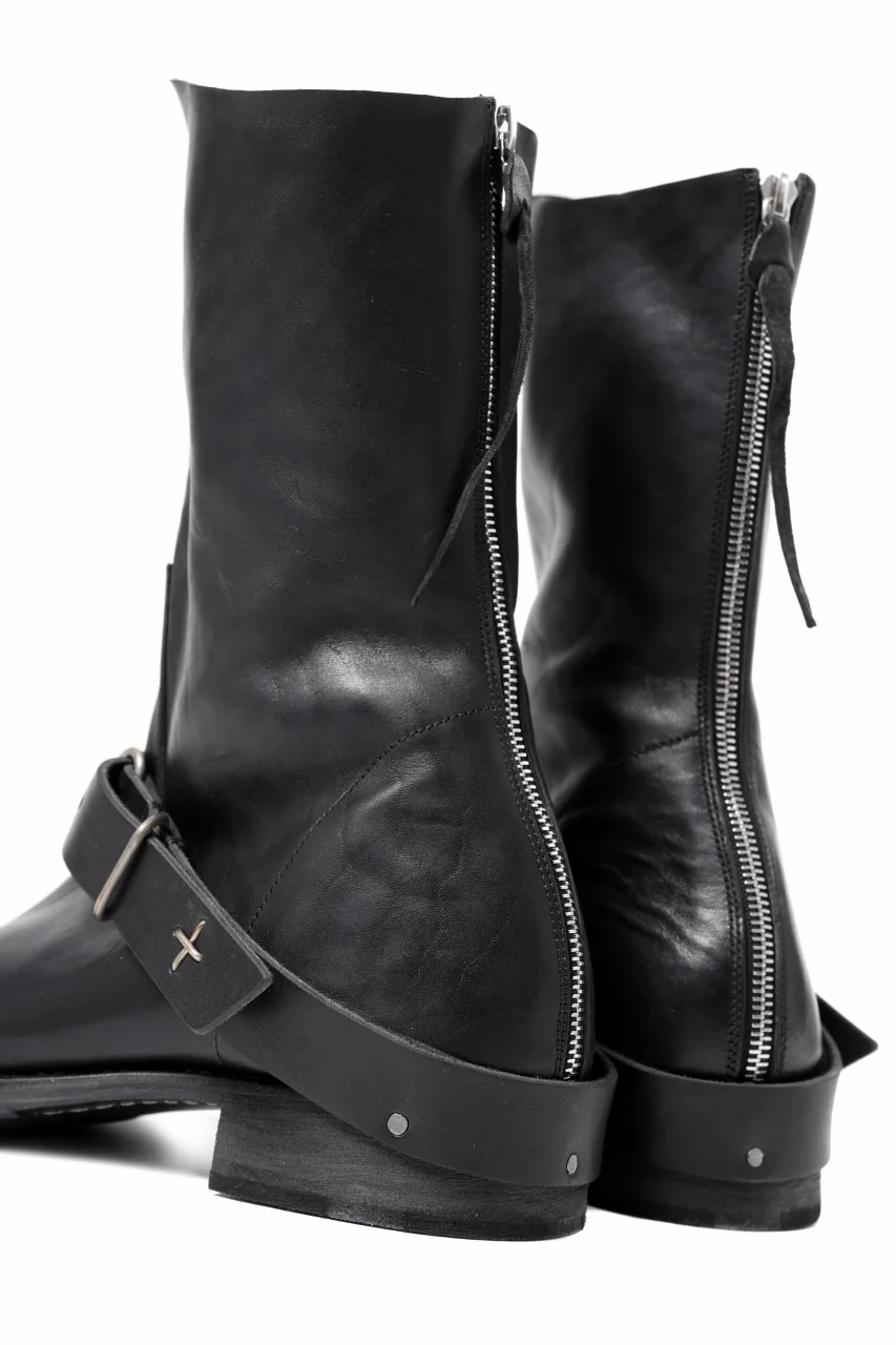 m.a+ goodyear tall buckle back zipper boots / S1C3Z/CU1,5 (BLACK) - Image 24