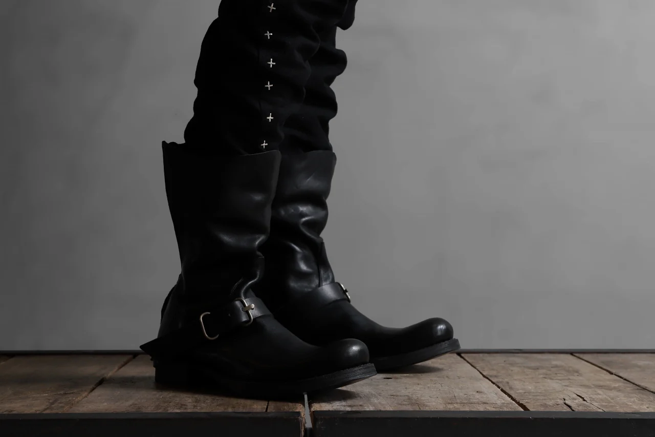 m.a+ goodyear tall buckle back zipper boots / S1C3Z/CU1,5 (BLACK) - Image 43