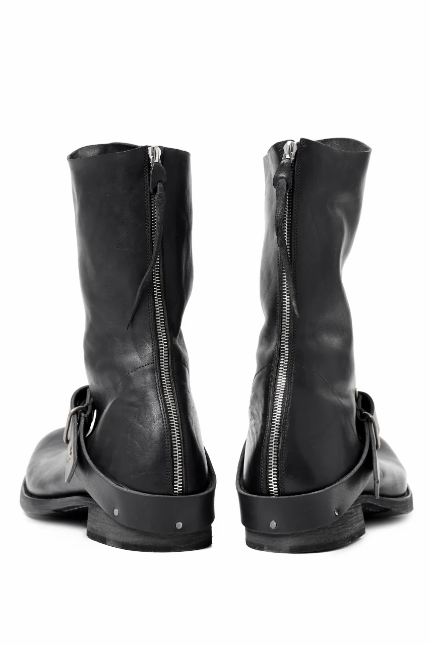 m.a+ goodyear tall buckle back zipper boots / S1C3Z/CU1,5 (BLACK) - Image 8