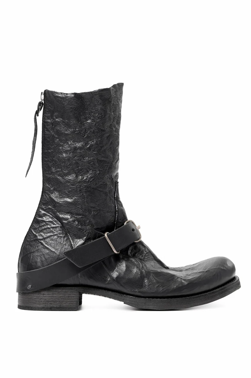 m.a+ goodyear tall buckle back zipper boots / S1C3Z/VAM (BLACK) - Image 2