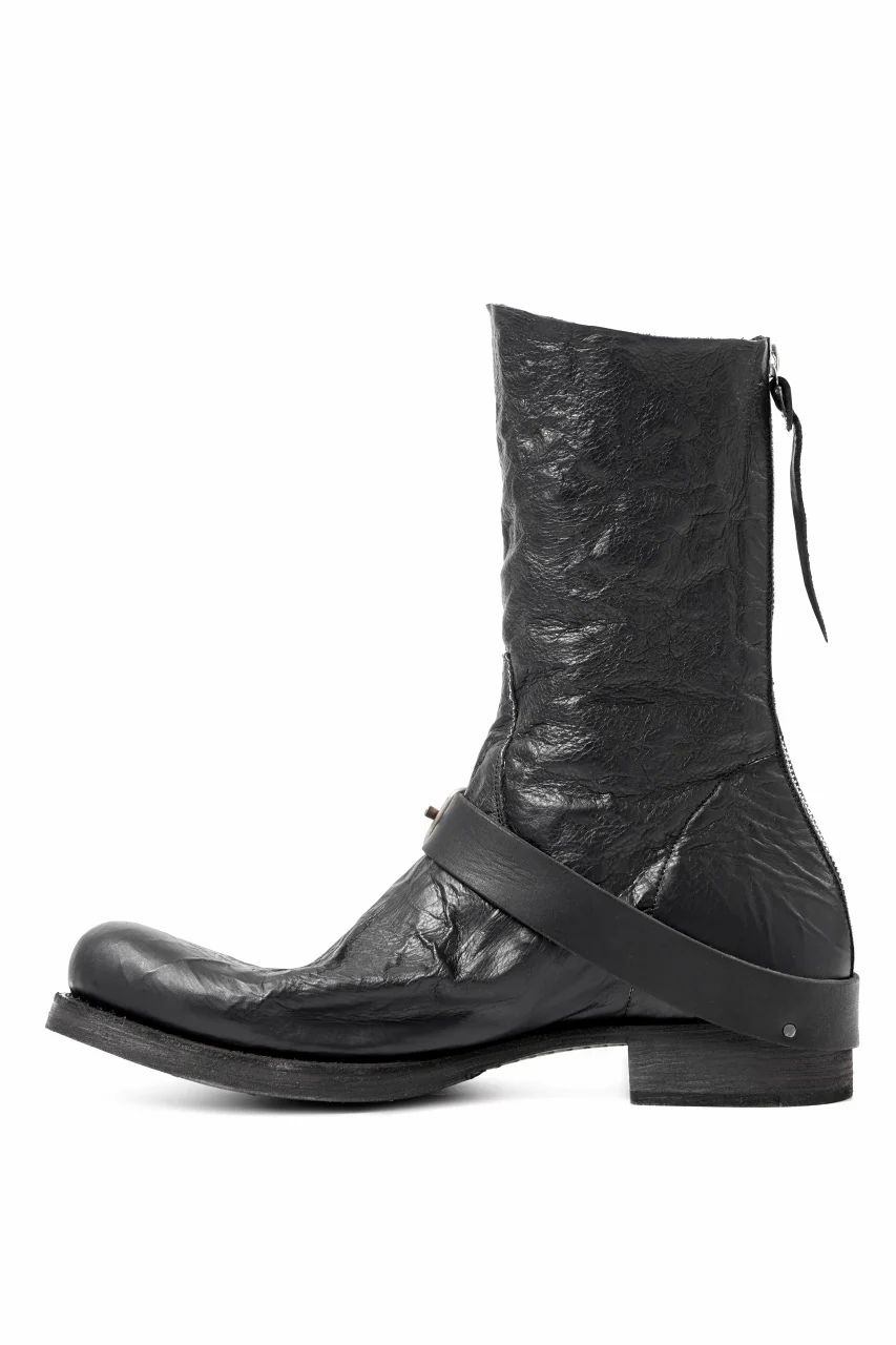 m.a+ goodyear tall buckle back zipper boots / S1C3Z/VAM (BLACK) - Image 23