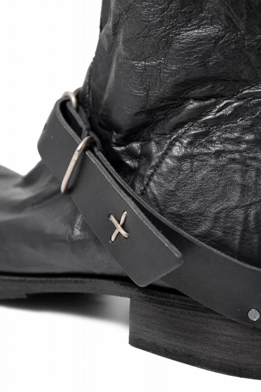 m.a+ goodyear tall buckle back zipper boots / S1C3Z/VAM (BLACK) - Image 28