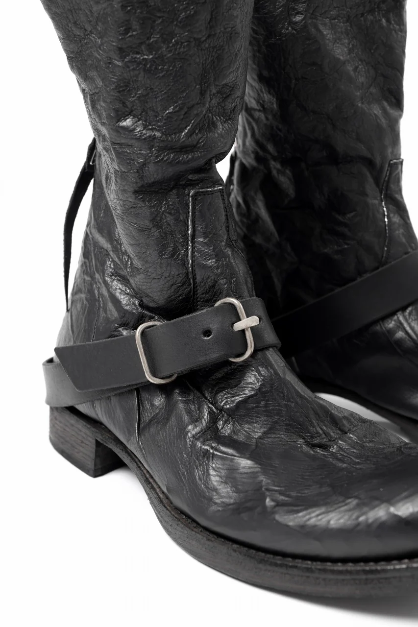 m.a+ goodyear tall buckle back zipper boots / S1C3Z/VAM (BLACK) - Image 34