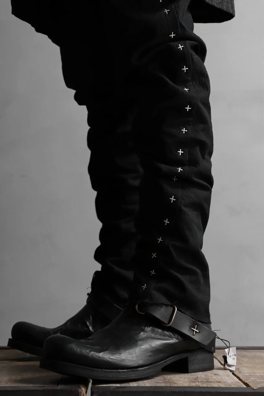 m.a+ goodyear tall buckle back zipper boots / S1C3Z/VAM (BLACK) - Image 46
