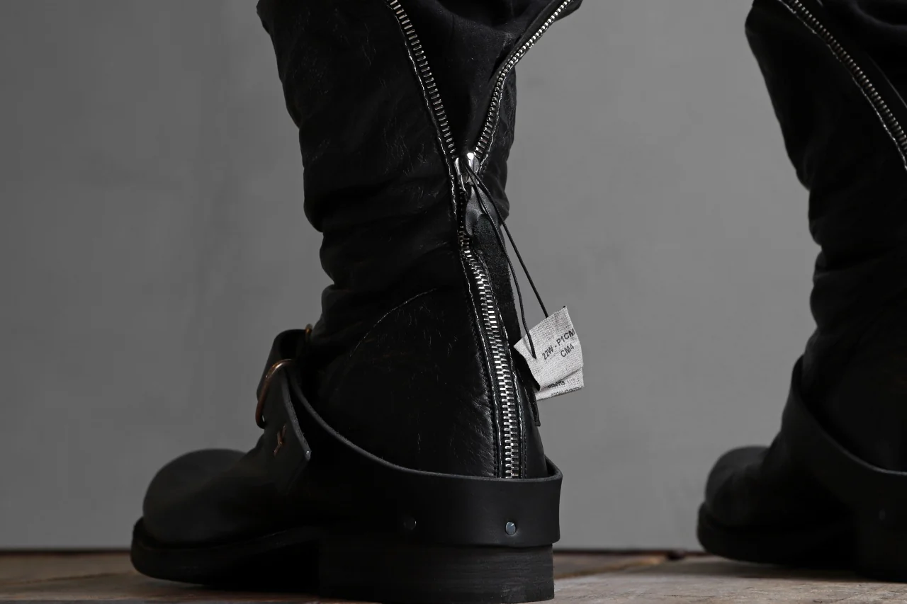 m.a+ goodyear tall buckle back zipper boots / S1C3Z/VAM (BLACK) - Image 57