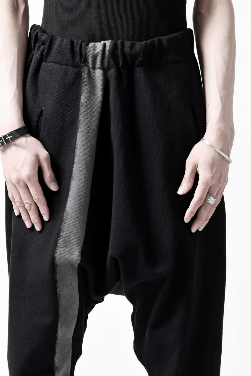 m.a+ exclusive hand painted elastic waist low crotch 2 pocket pants / P571-HP/JM4 (BLACK) - Image 28